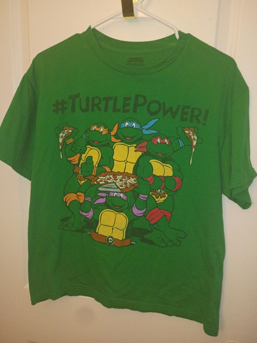 Teenage Mutant Ninja Turtles #TurtlePower Green Short Sleeve Tee